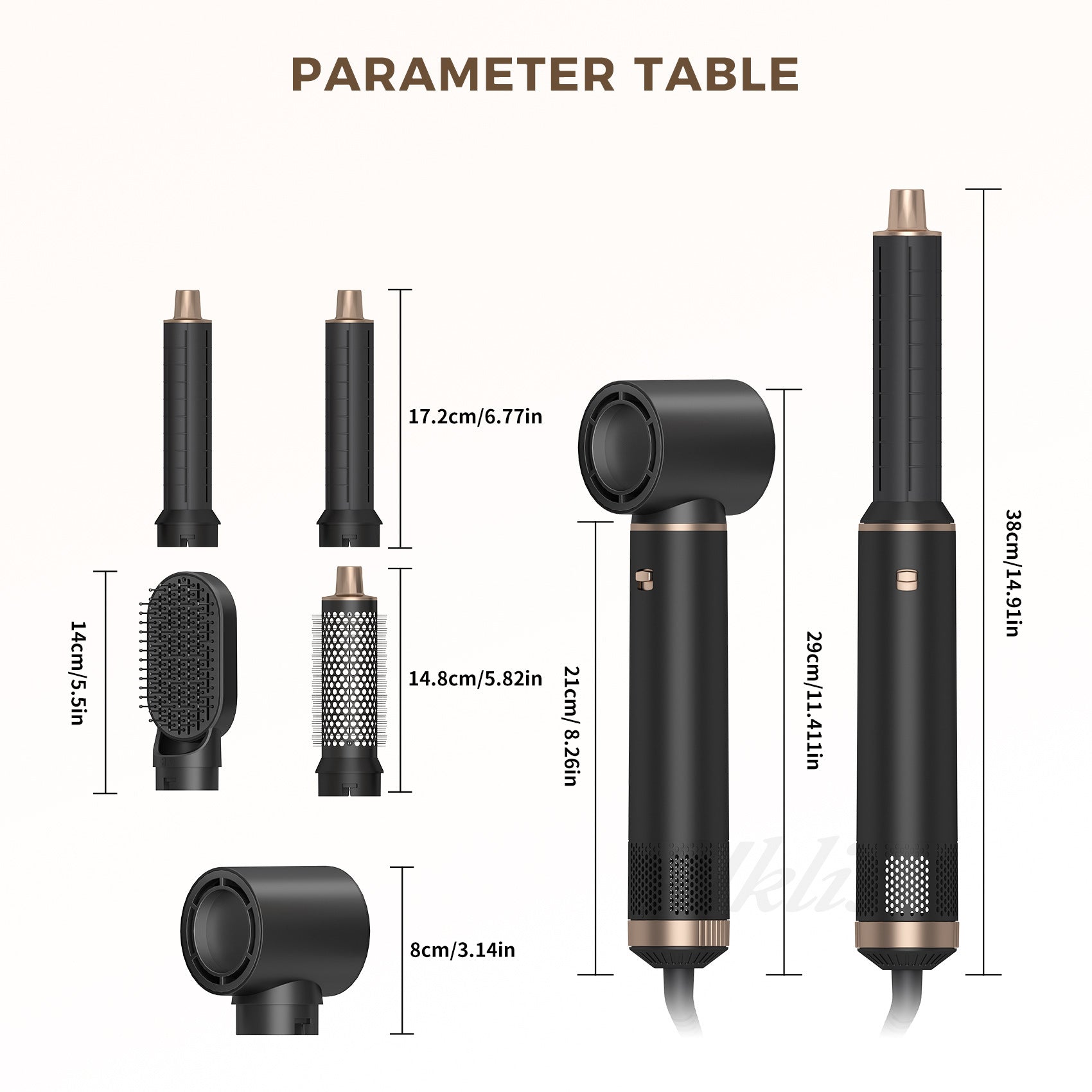 Multifunctional Five-in-one Noise Reduction Modeling Hair Curler